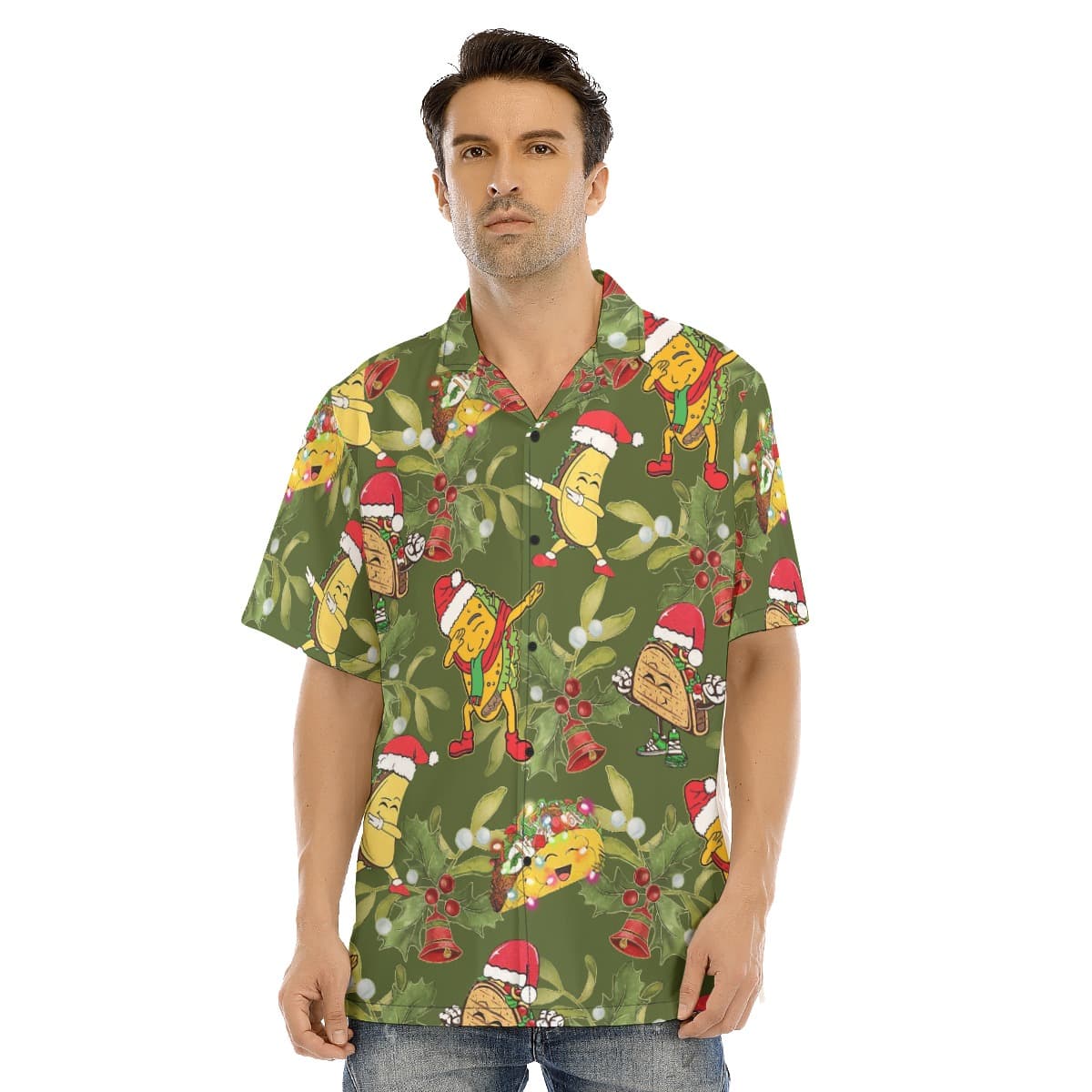 Men’s Delicious Taco Christmas Hawaiian Shirt (1)