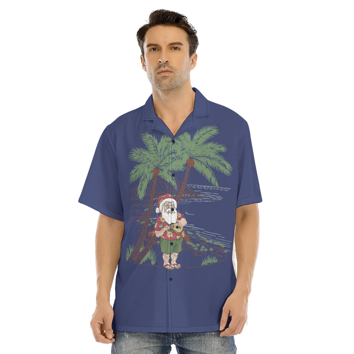 Mens-Lonely-Mucial-Santa-On-The-Island-Hawaiian-Shirt (1)