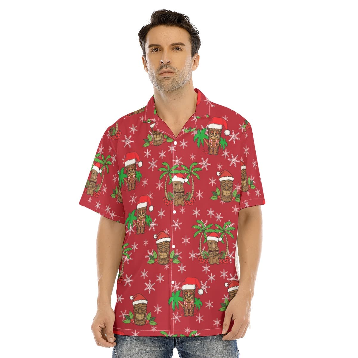 Men’s Music Tiki Christmas Hawaiian Shirt (1)