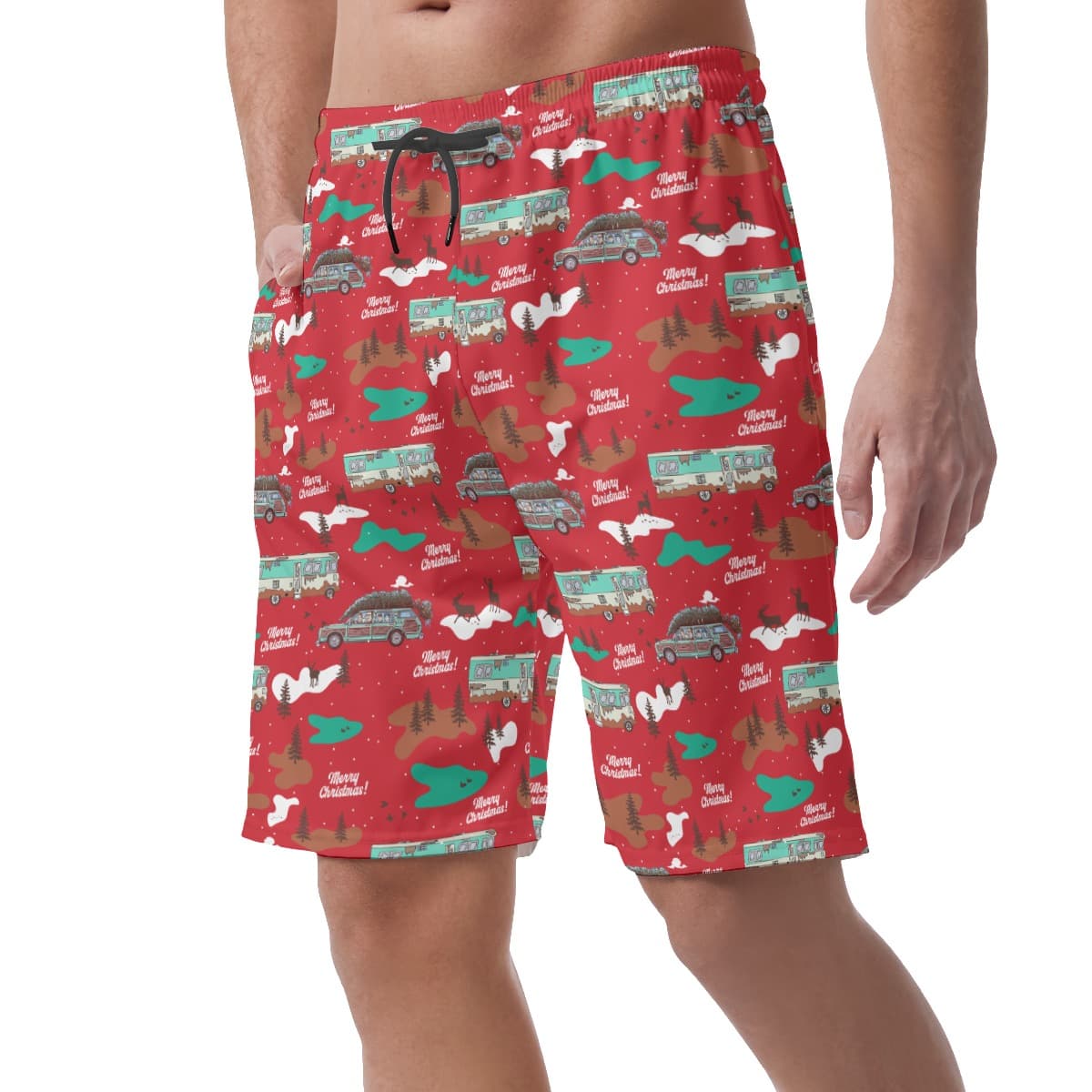 Mens-National-Lampoons-Christmas-Hawaiian-Beach-Shorts (1)