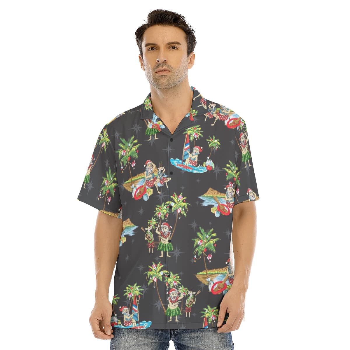 Mens-Tropical-Santa-Christmas-Hawaiian-Shirt (1)