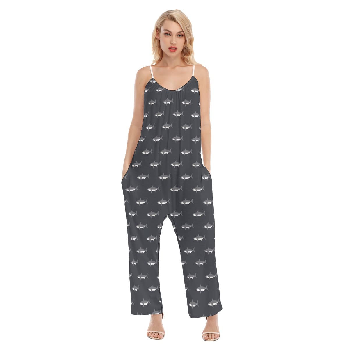 Mommy Shark Hawaiian Jumpsuit For Women (1)