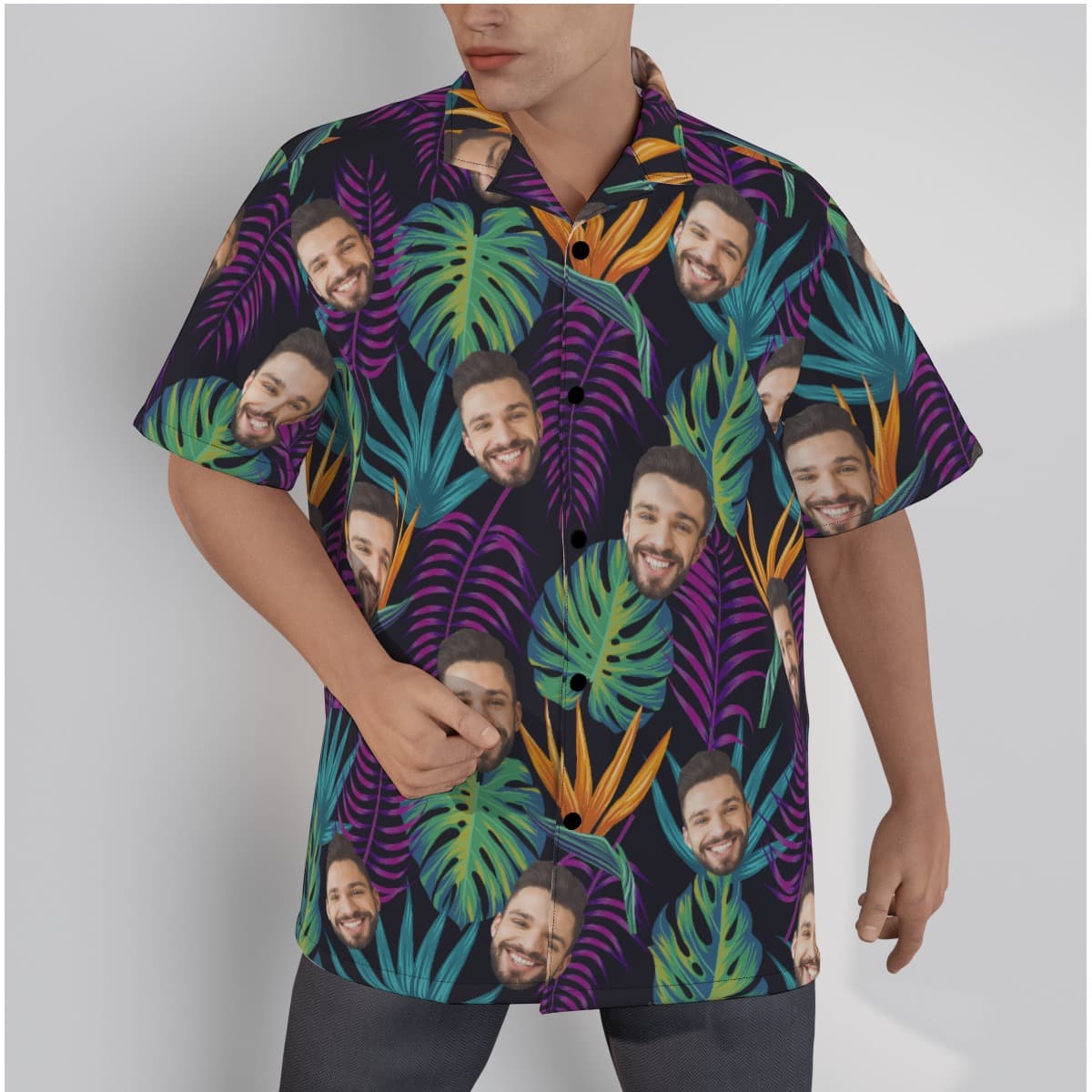 Own Face Hawaiian Shirt For Men (1)