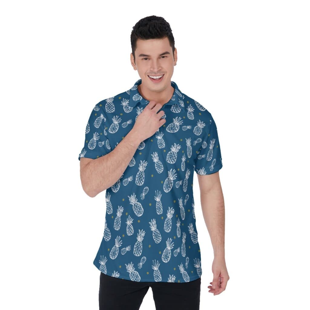 Pineapple Men's Navy Golf Shirt