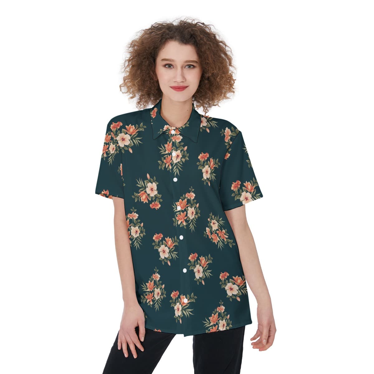 Tropical Hawaiian Shirt For Women (1)