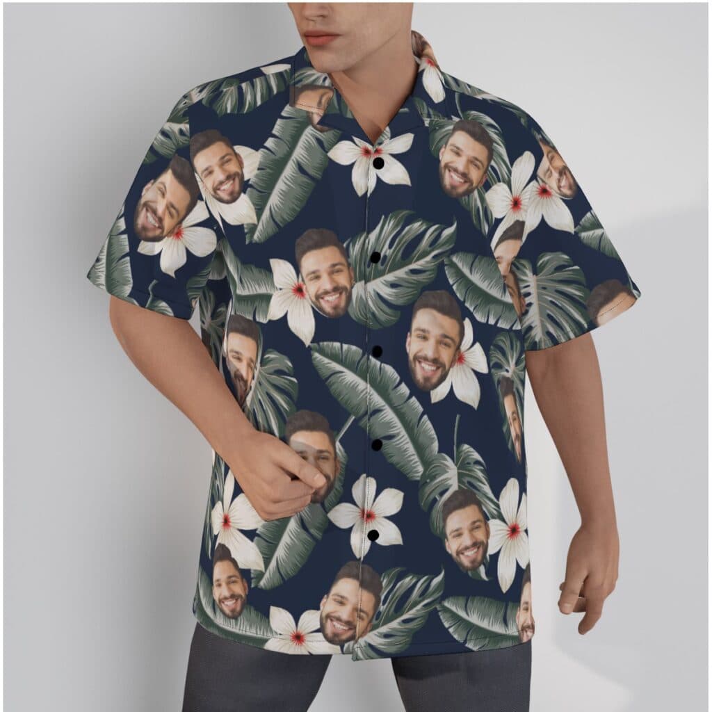 Tropical Hawaiian Shirt With Multi Custom Face (1)