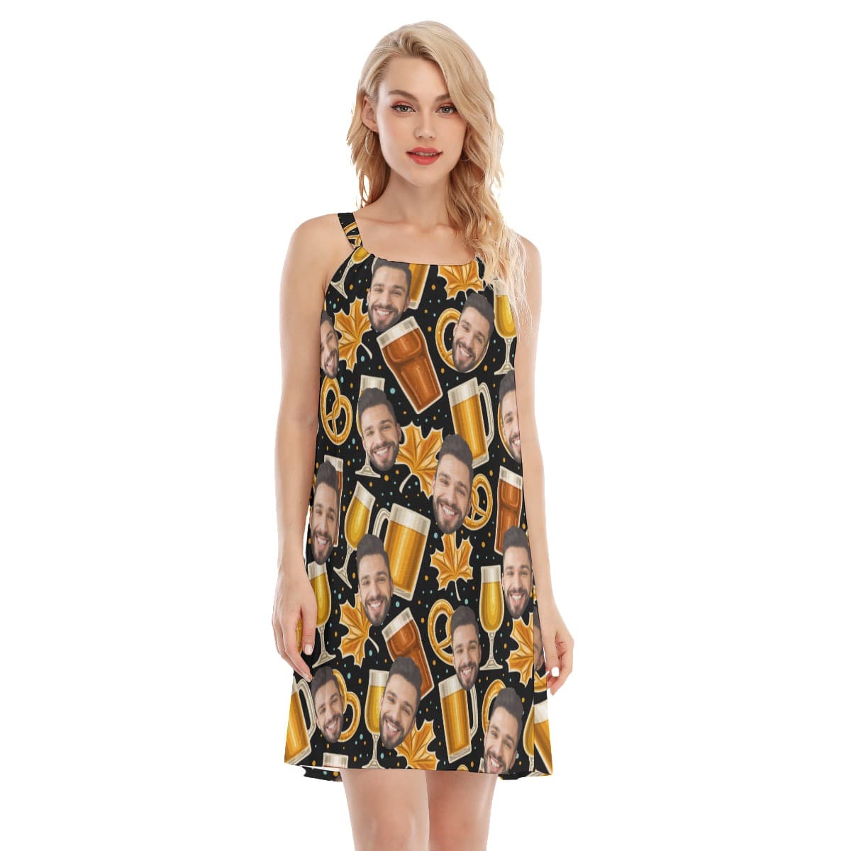 Unique Cheer Beer Thanksgiving Cami Dress (1)