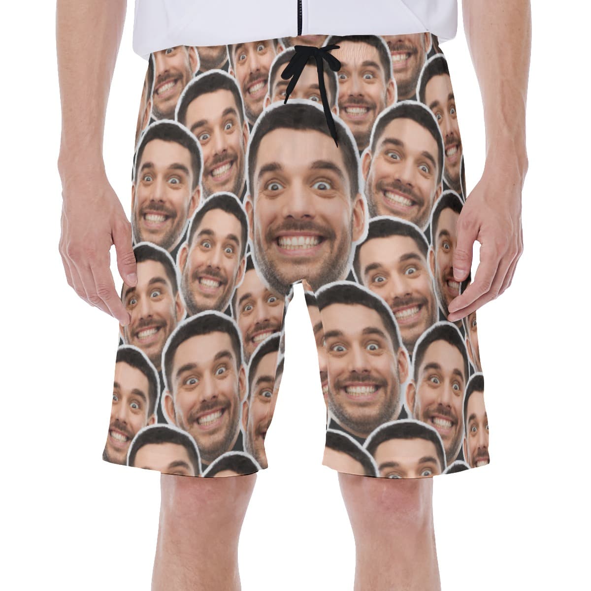Unique Custom Multi Faces Hawaiian Swimwear For Summer