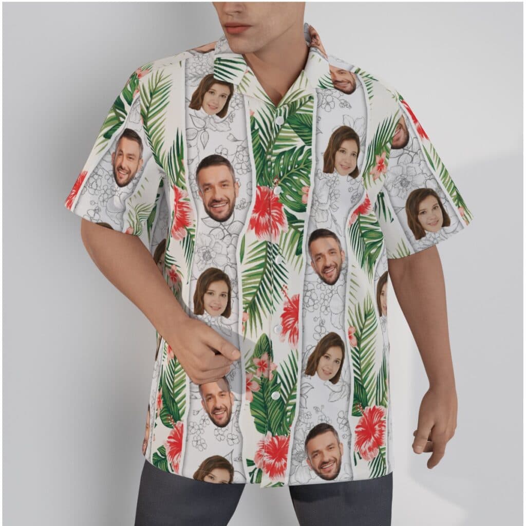 Unique Hibiscus Tropical Custom 2 Face Hawaiian Shirt (1)