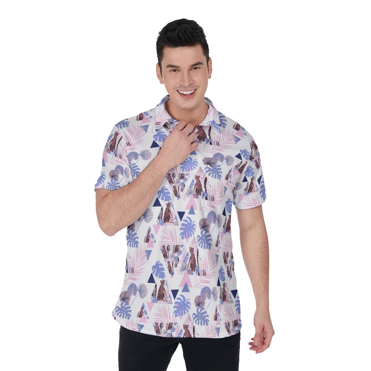 Wildlife Animal Men's Golf Shirt (1)