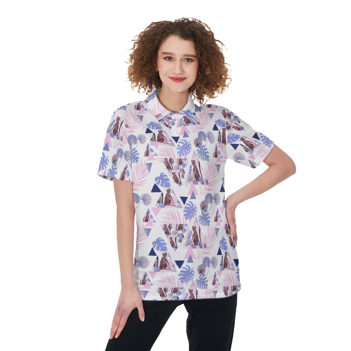 Wildlife Triangle Golf Tops For Women (1)
