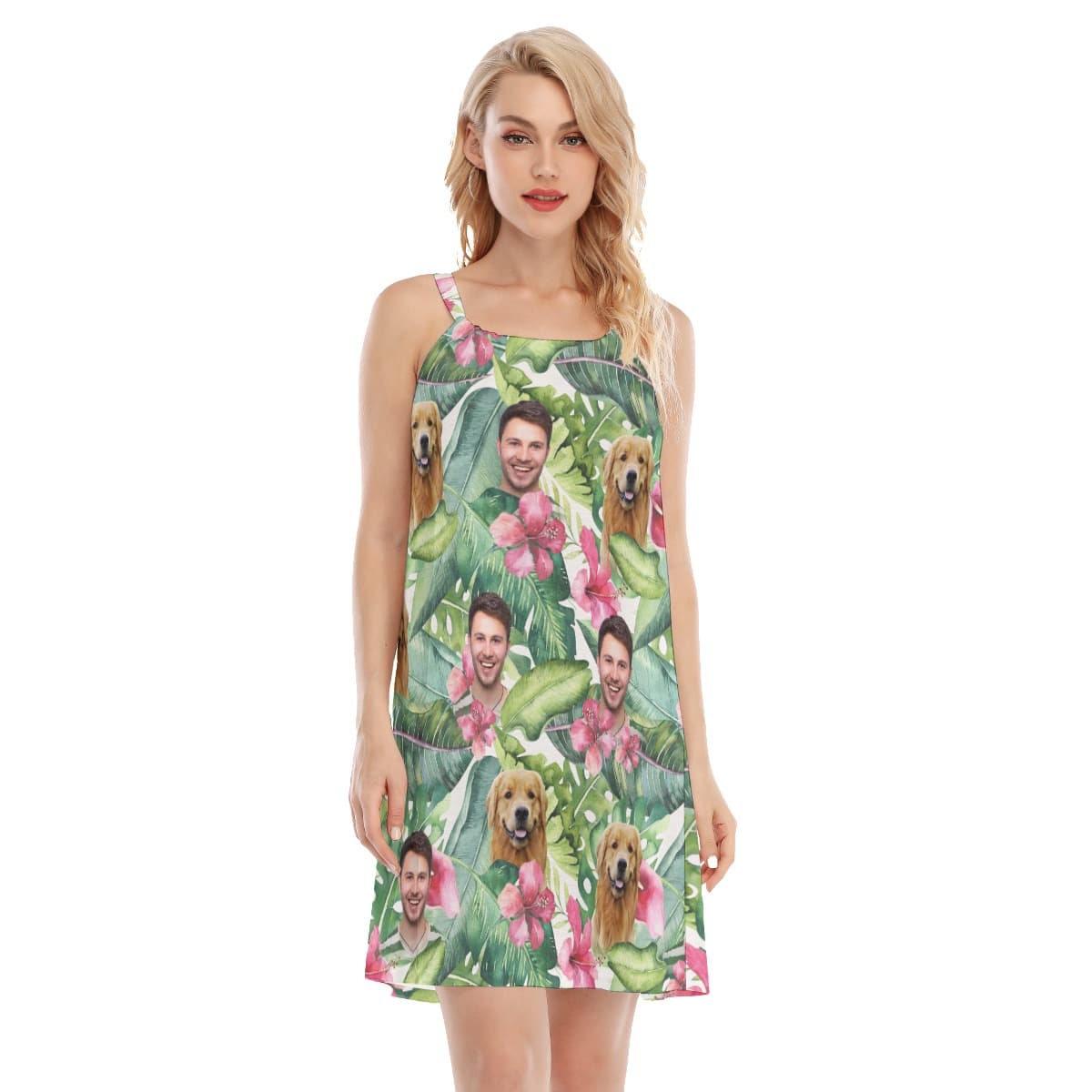 Women’s Floral Custom Hawaiian Dress (1)
