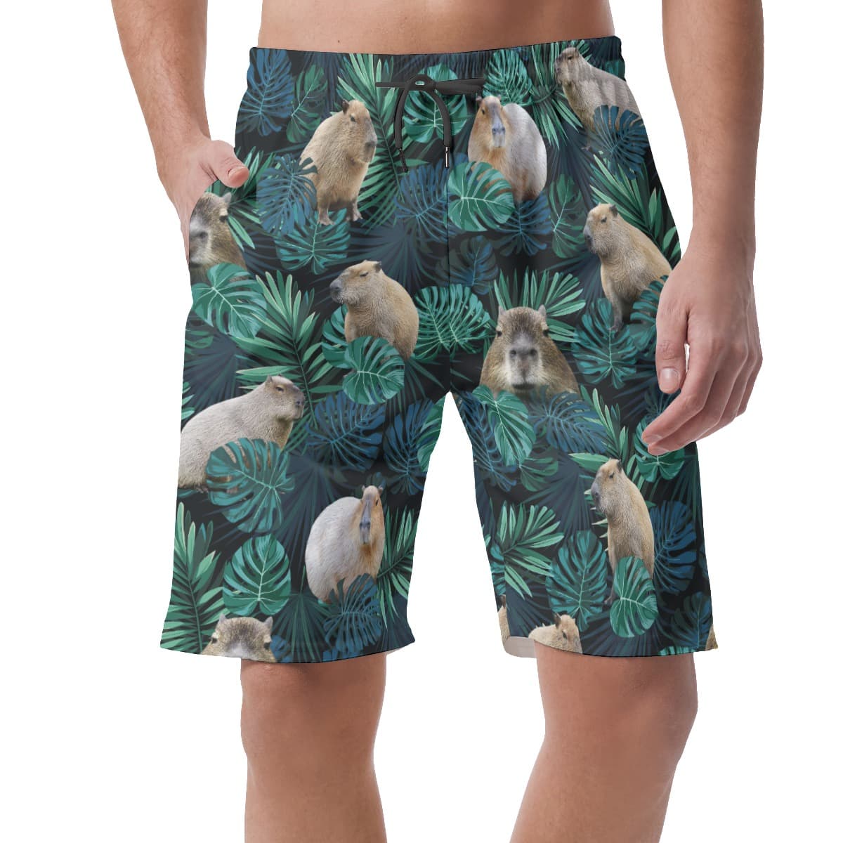 Capybara Hawaiian Beach Shorts (1)