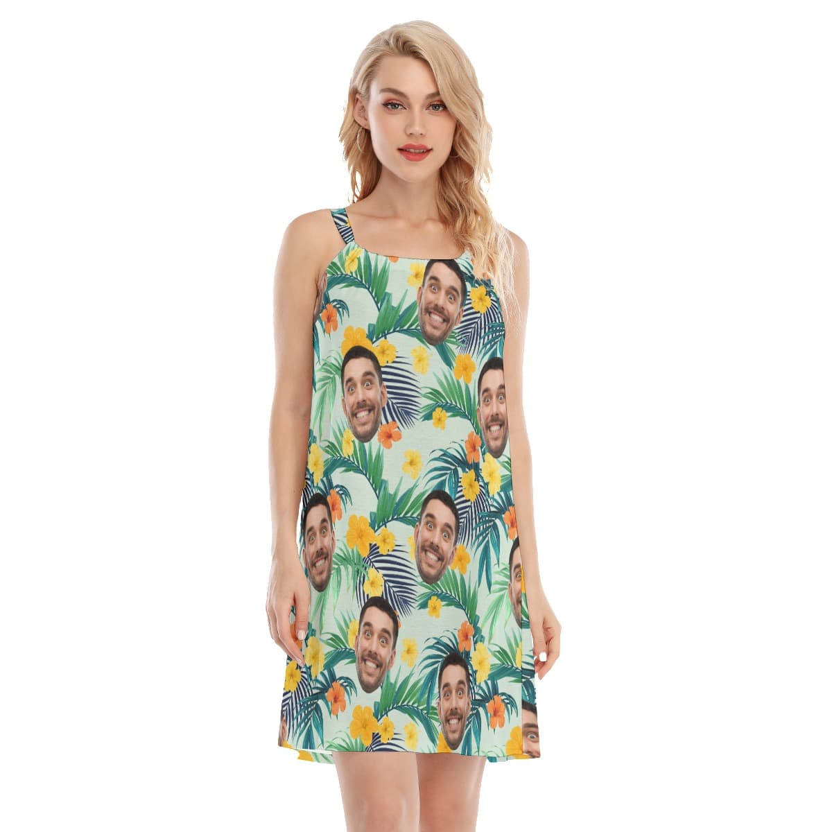 Custom Face Summer Beach Dresses For Holiday (1)