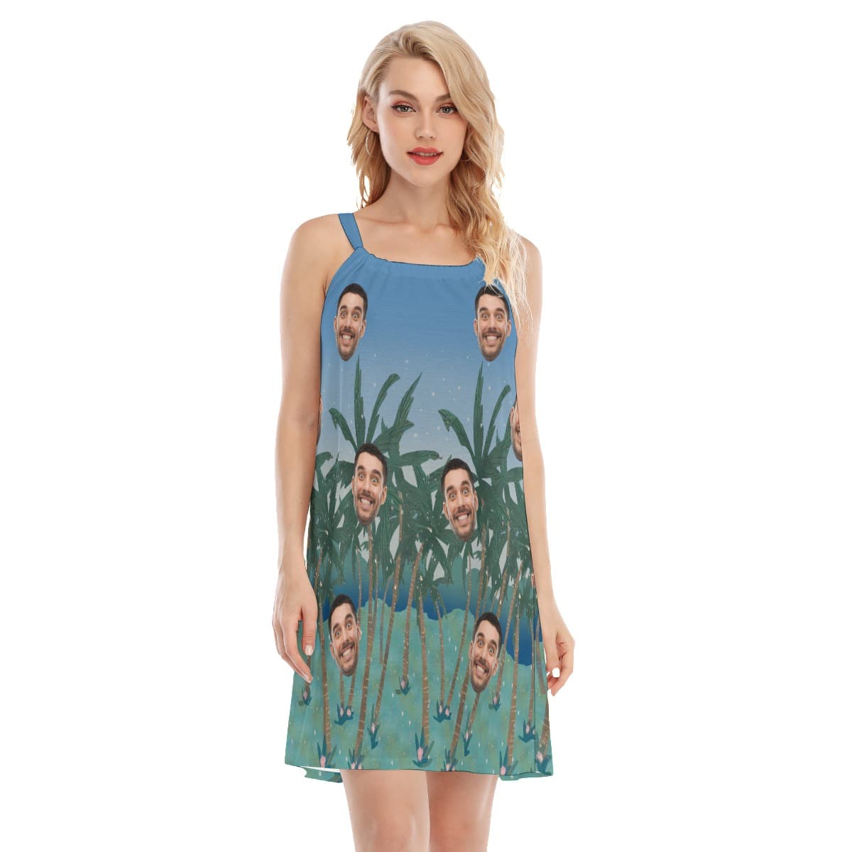 Custom Face Summer Beach Dresses For Vacation (1)
