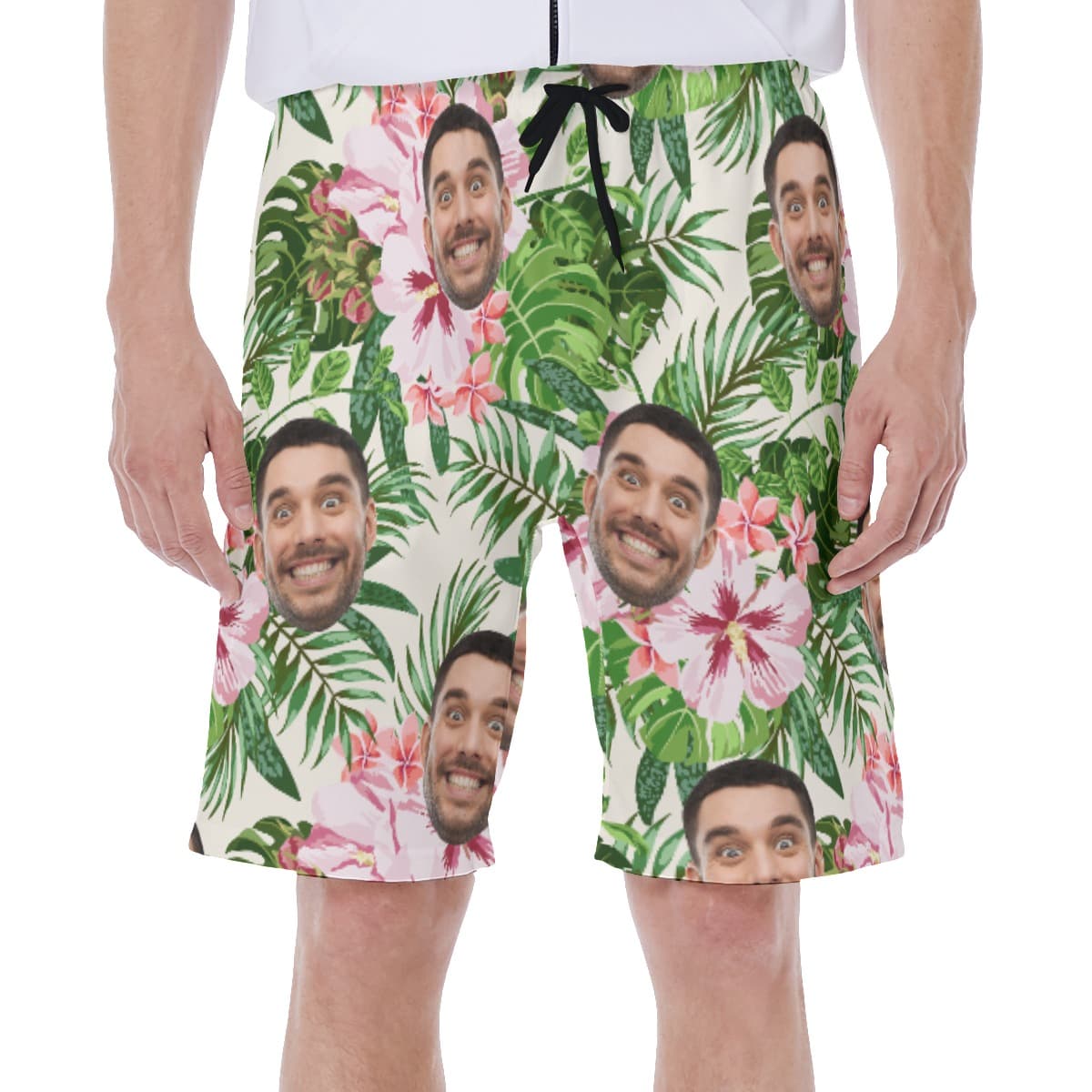 Custom Faces Beach Swim Shorts For Men (2)