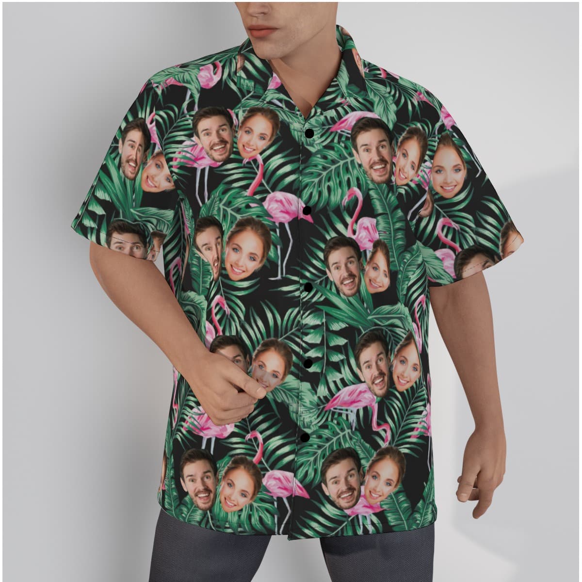 Flamingo Tropical Custom Hawaiian Shirt With 2 Faces (1)