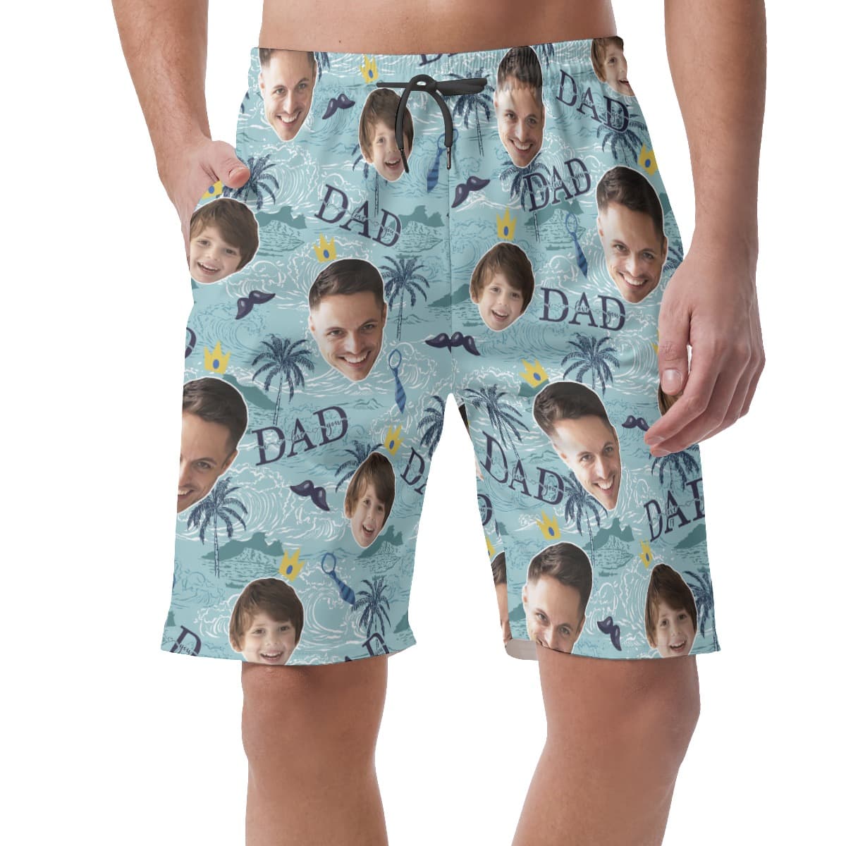 Funny Custom Face Father And Kids Hawaiian Shirt