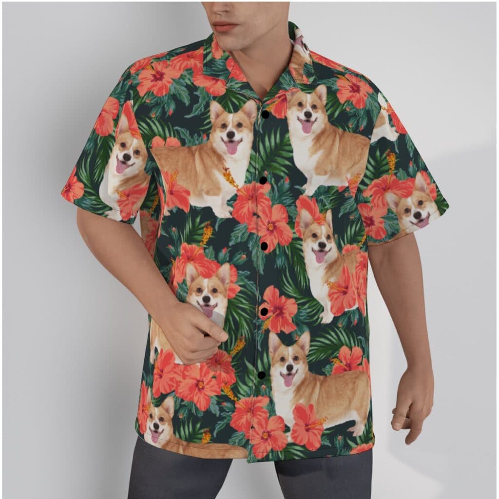 Funny Custom Hawaiian Shirt With Dog Face