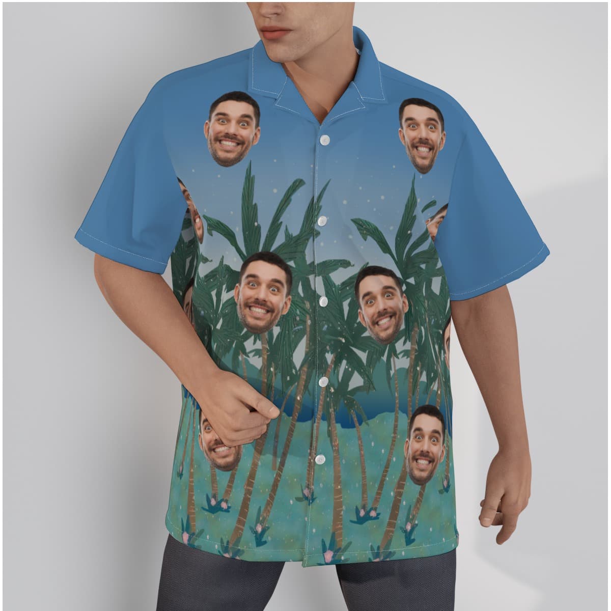 Funny Custom Hawaiian Shirt With Face (1)