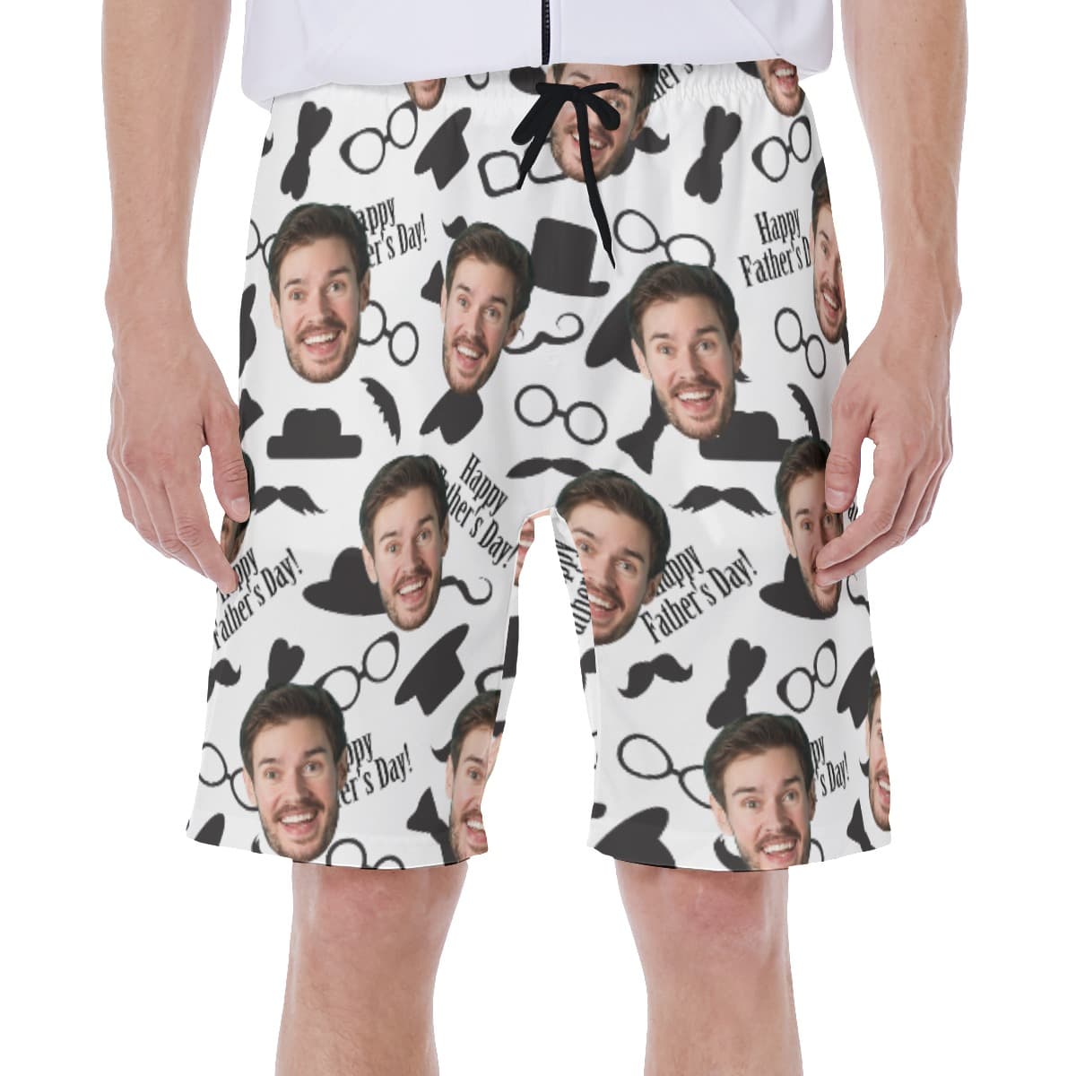 Happy Father's Day Custom Face Hawaiian Swimwear