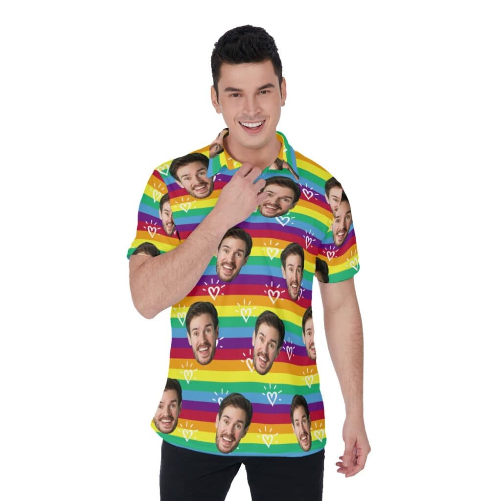 LGPT Community Custom Face Polo Shirt (1)
