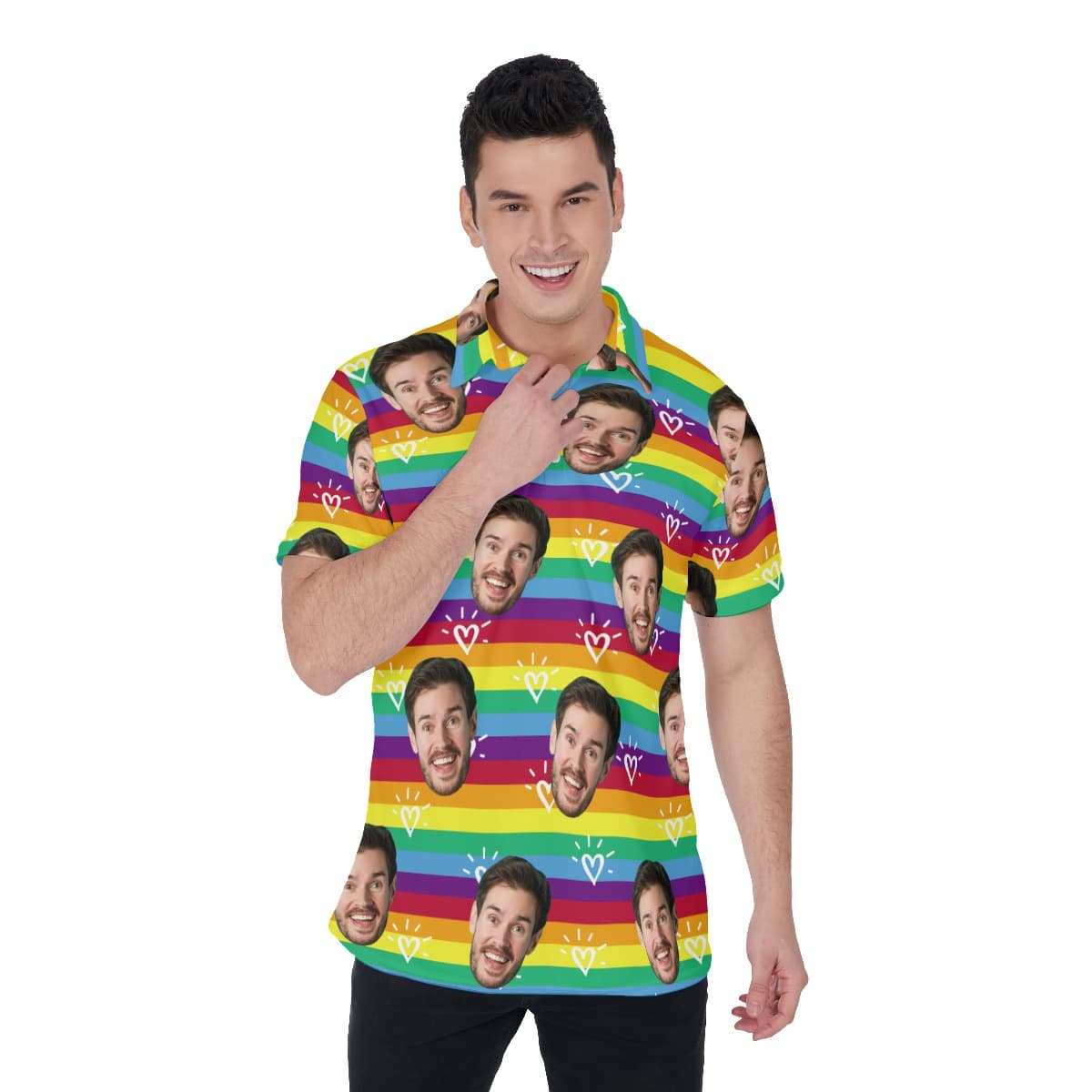 LGPT Community Custom Face Polo Shirt (1)