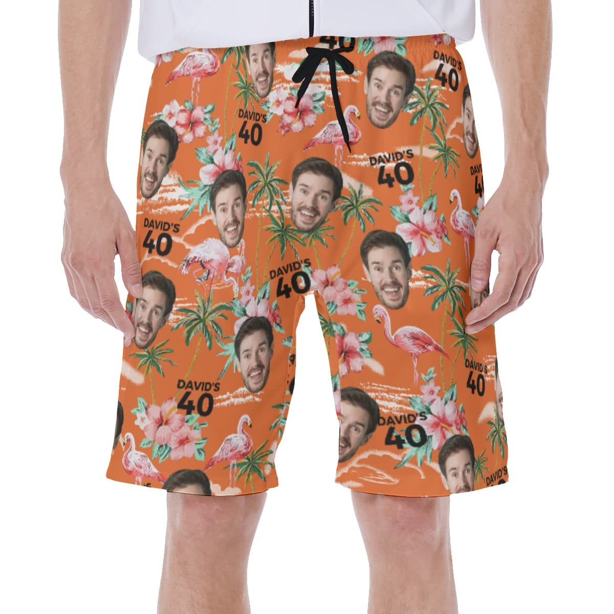 Outstanding Birthday Custom Men's Shorts With Multi Face (1)