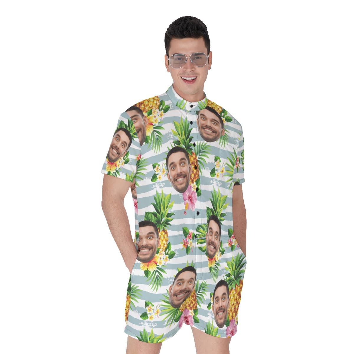 Personalized Custom Face Romper For Men (1)