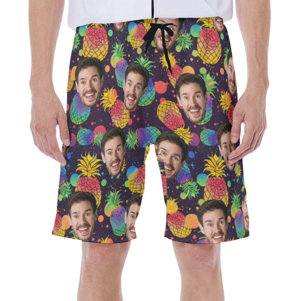 Pride Month LGBT Swim Trunks With Custom Face (1)
