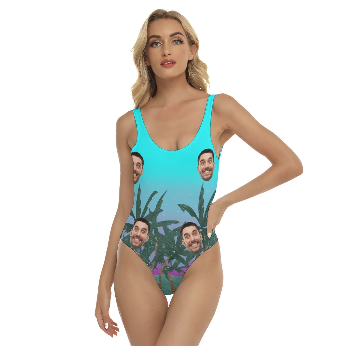 Tropical Custom Face Swimsuit For Women