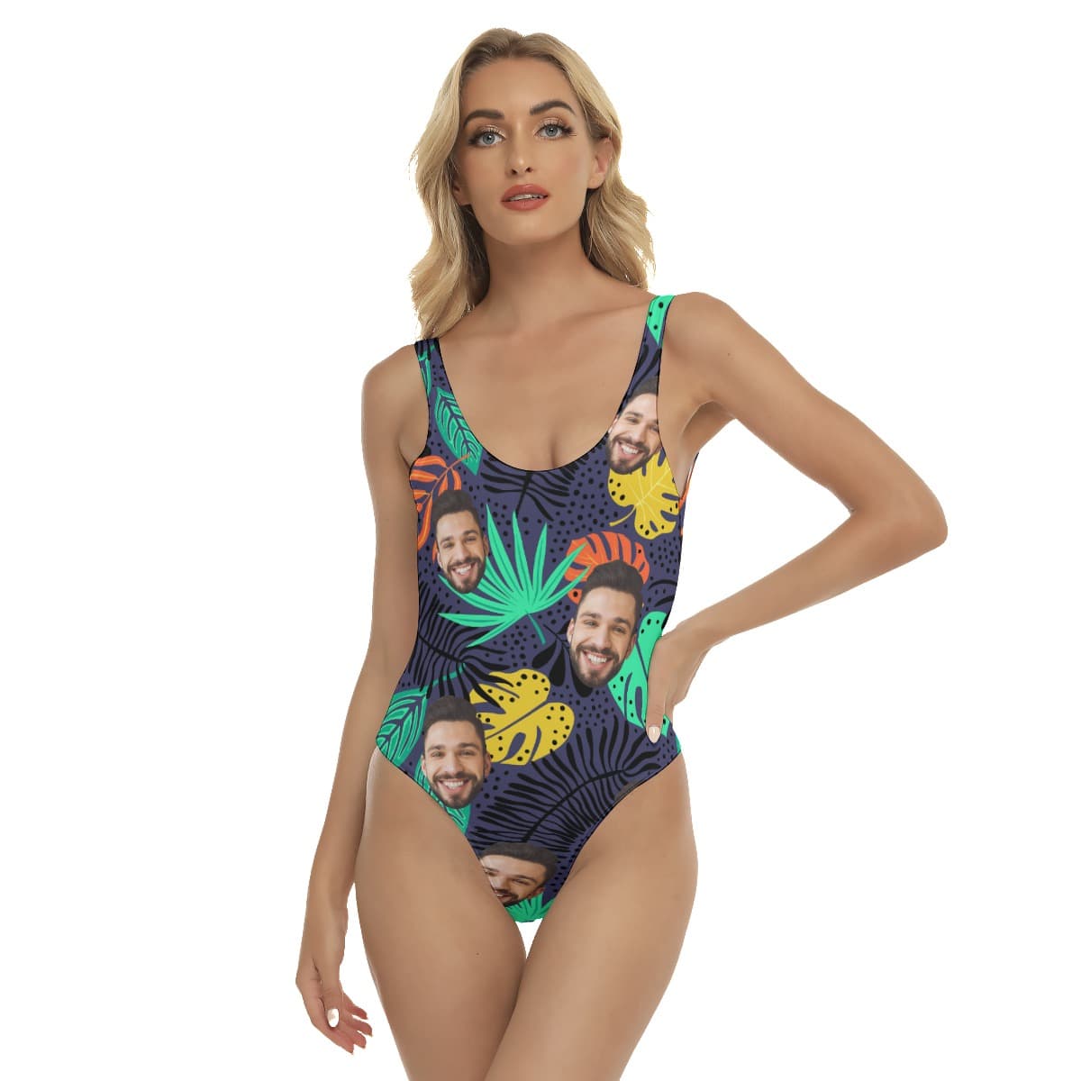 Tropical Custom Women's Swimsuit With Multiple Faces (1)