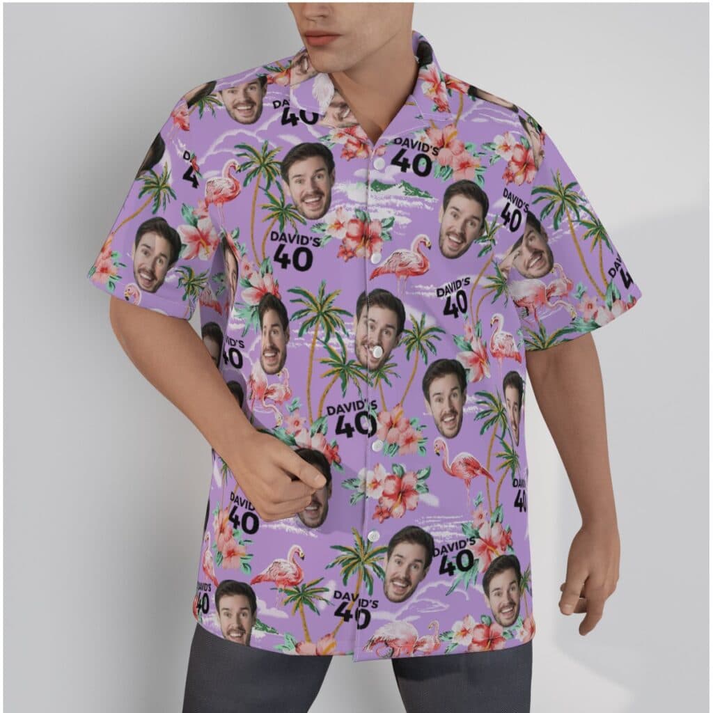 Unique Custom Face And Name Birthday Hawaiian Shirt (1)