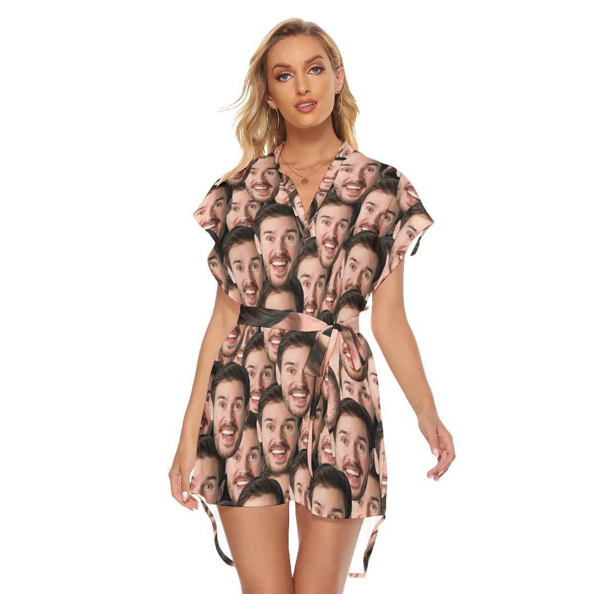 Unique Custom Hawaiian Dress With Multiple Faces (1)