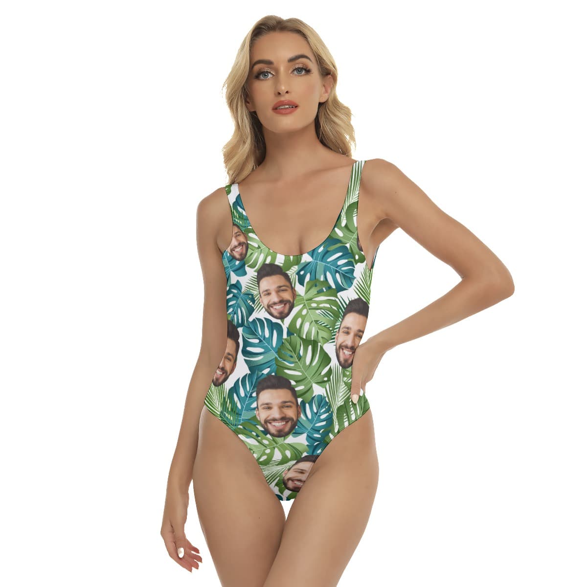 Unique Hawaiian Print Women's Shorts With Custom Face (6)
