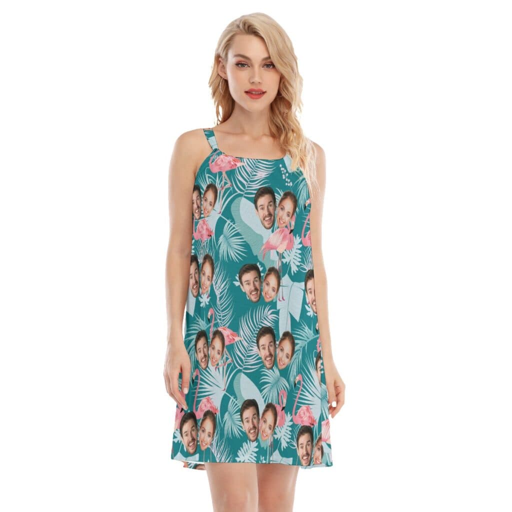 Vintage Custom 2 Faces Women's Hawaiian Dress (1)