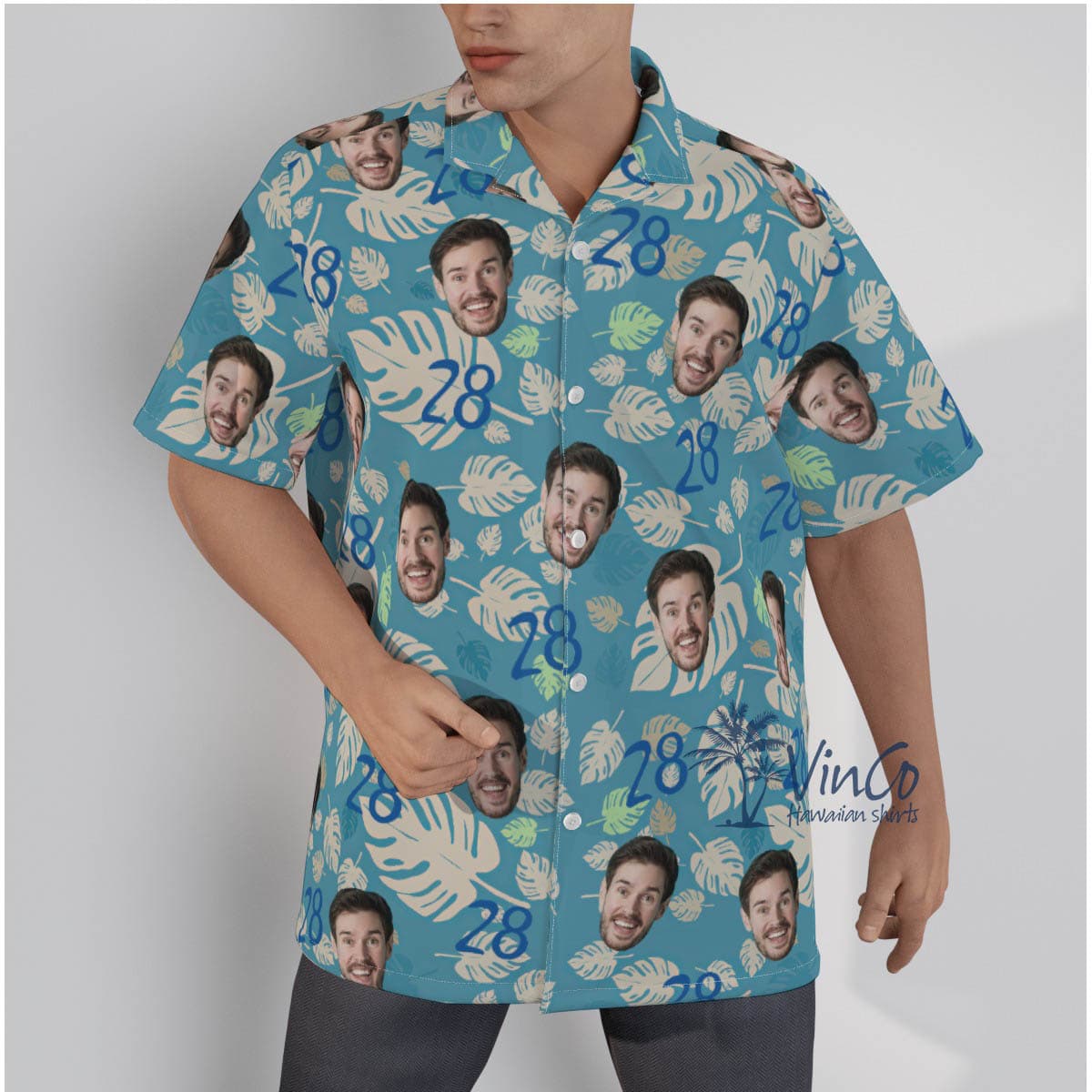 Custom Birthday Hawaiian Shirts With Face And Age