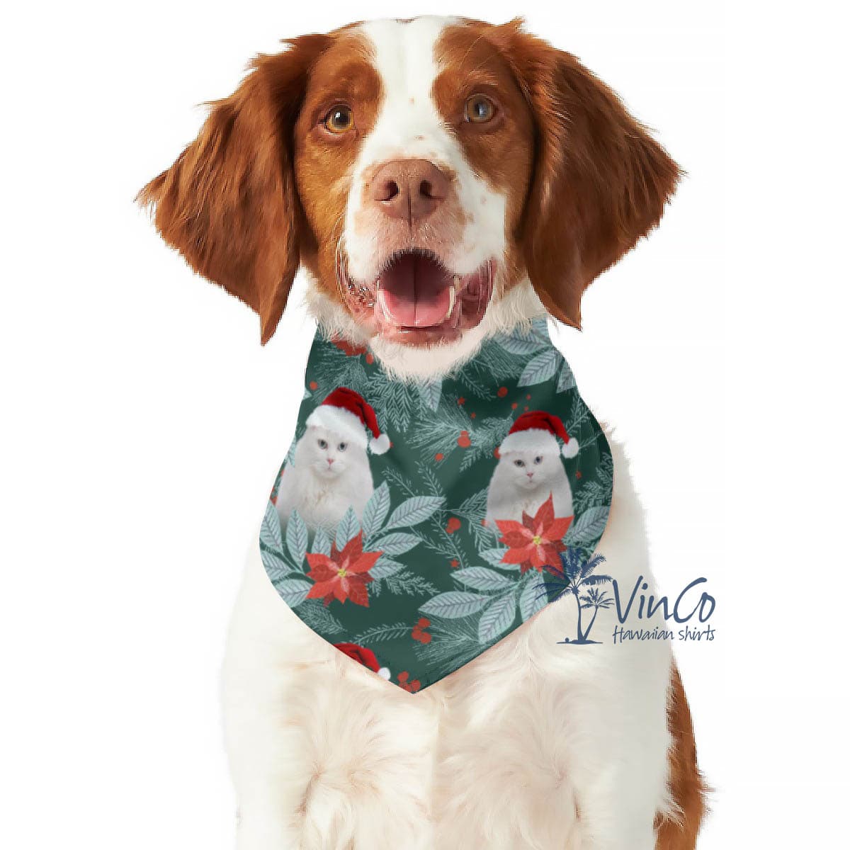 Custom Dog Christmas Bandana Scarf (2)