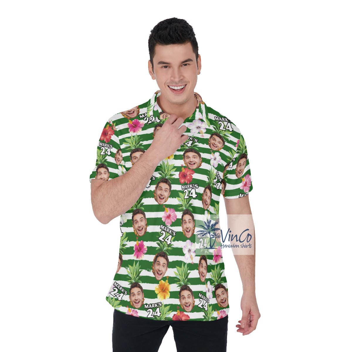 Custom Face Birthday Polo Golf Shirt For Men (3)