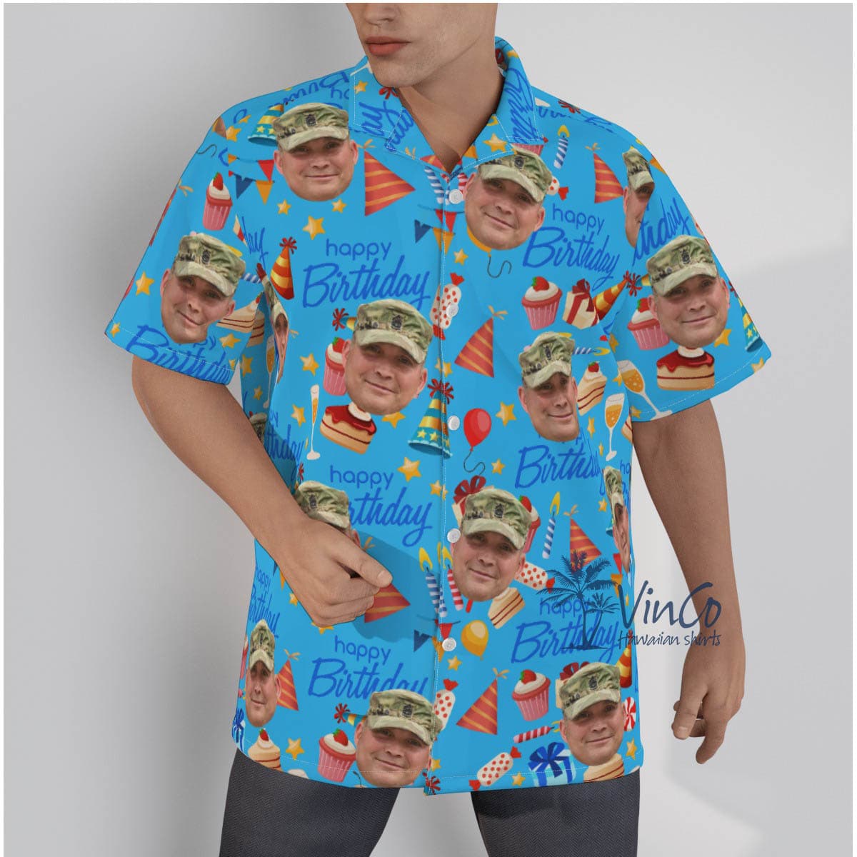 Custom Face Veteran Birthday Hawaiian Shirt For Men (2)