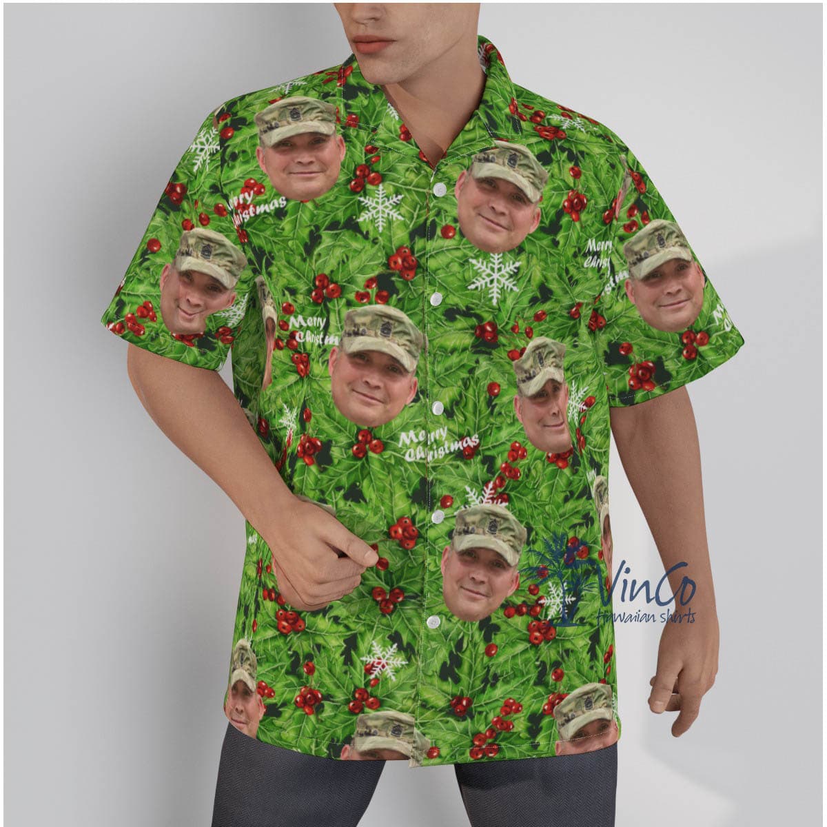 Custom Face Veteran Military Hawaiian Shirt For Men (2)