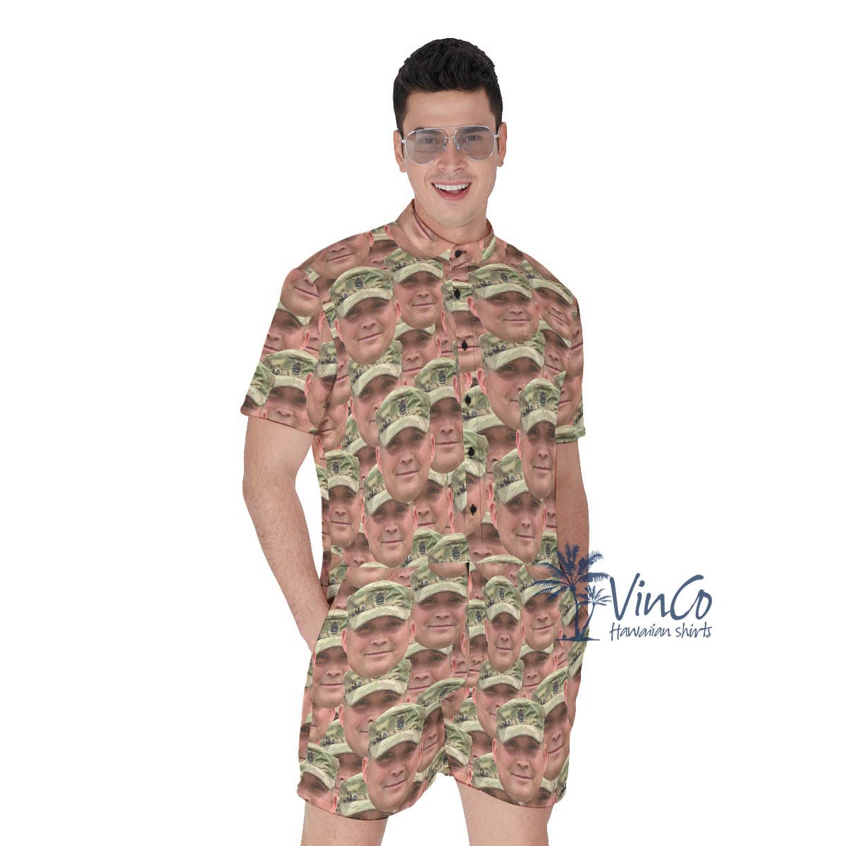 Custom Face Veteran Military Men’s Romper (1)