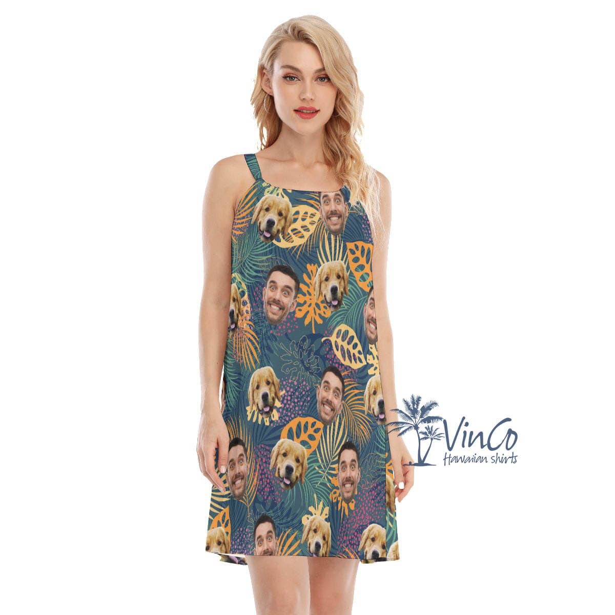 Custom Hawaiian Dress With 2 Faces For Women (1)