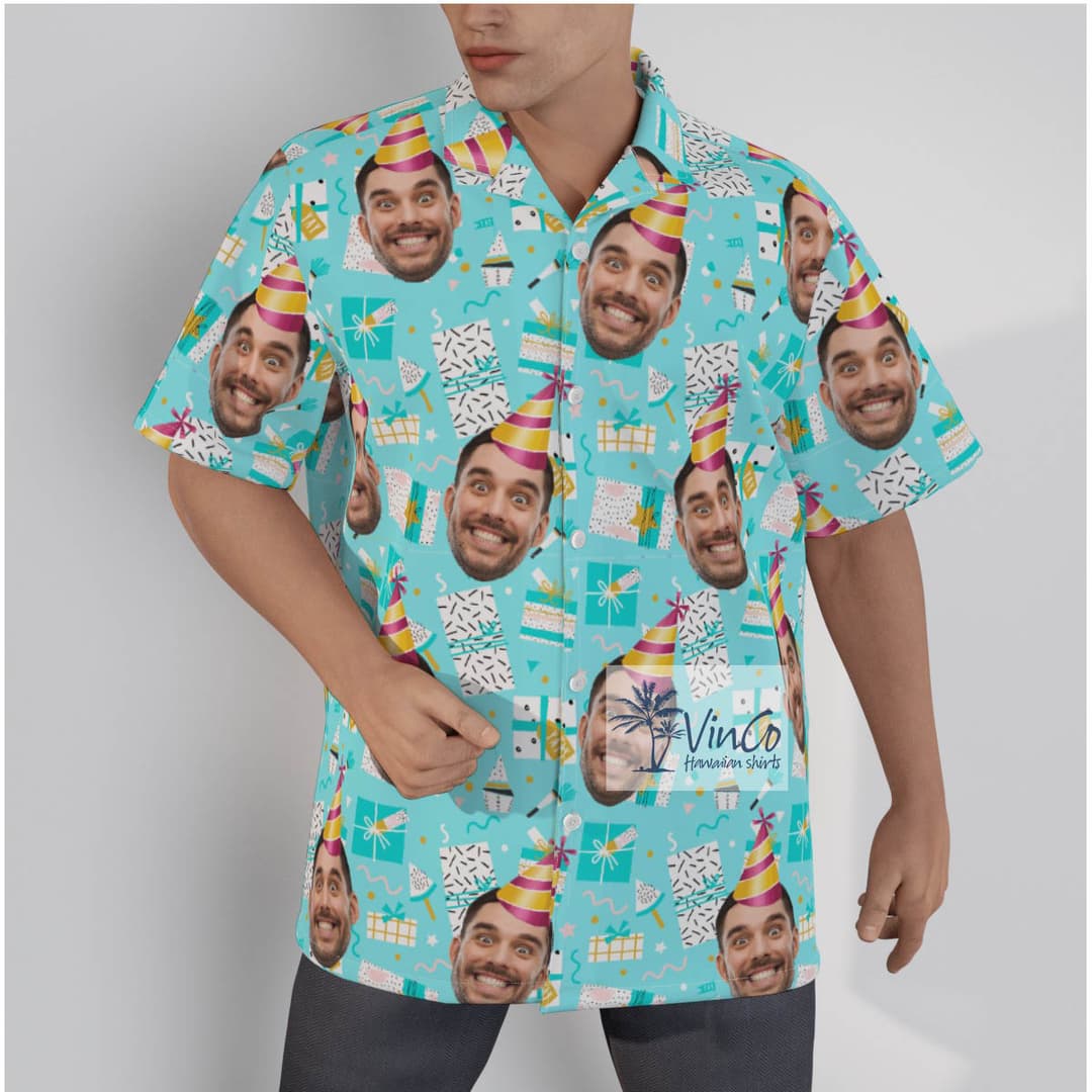 Custom Your Face Birthday Shirt For Men