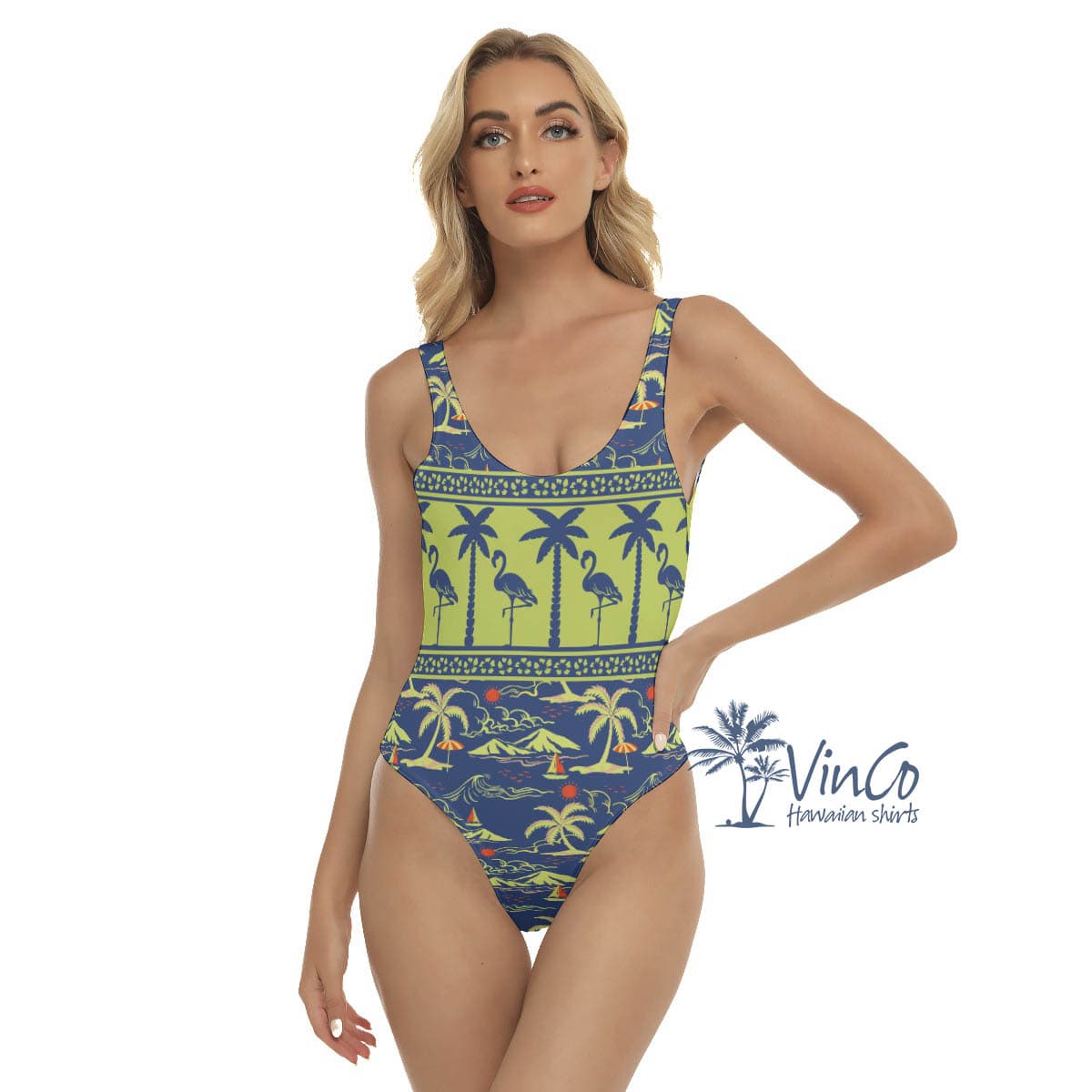 Flamingo Tropical Swimsuit For Women (1)
