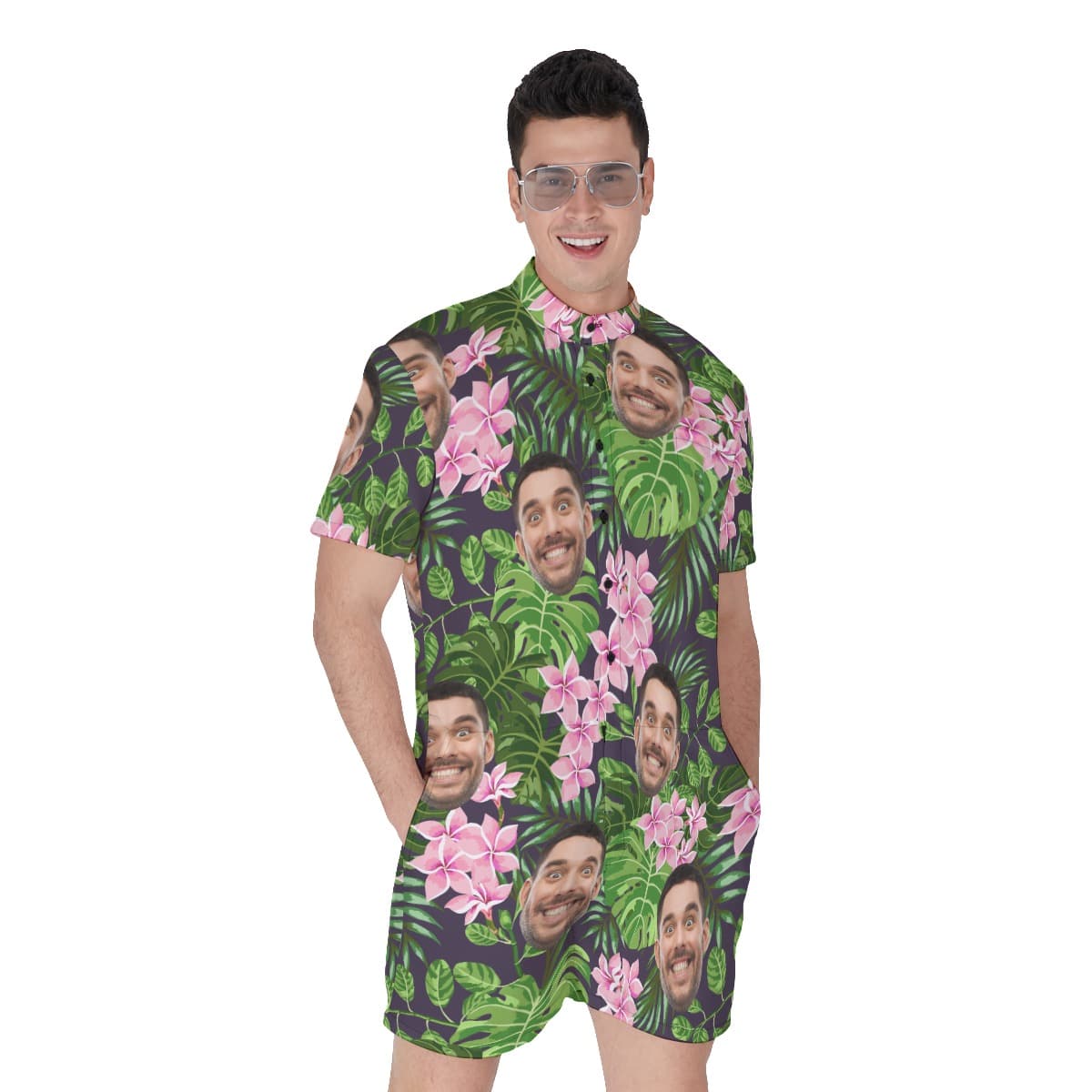 Funny Custom Faces Rompers For Men (1)