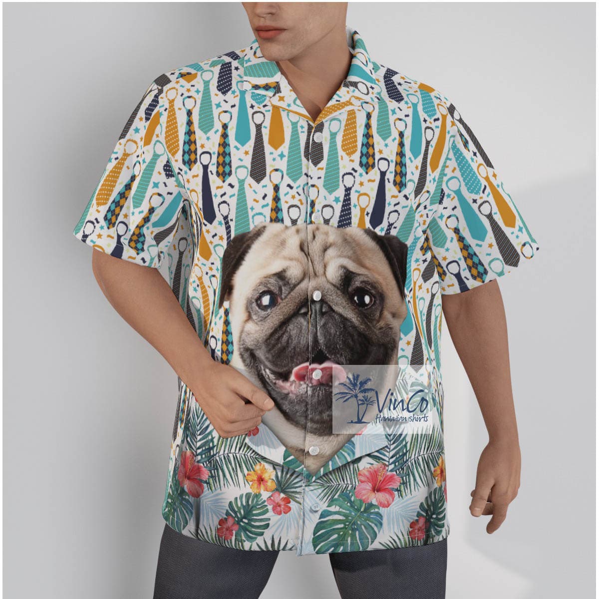 Funny Personalize Dog Hawaiian Shirt For Men (2)