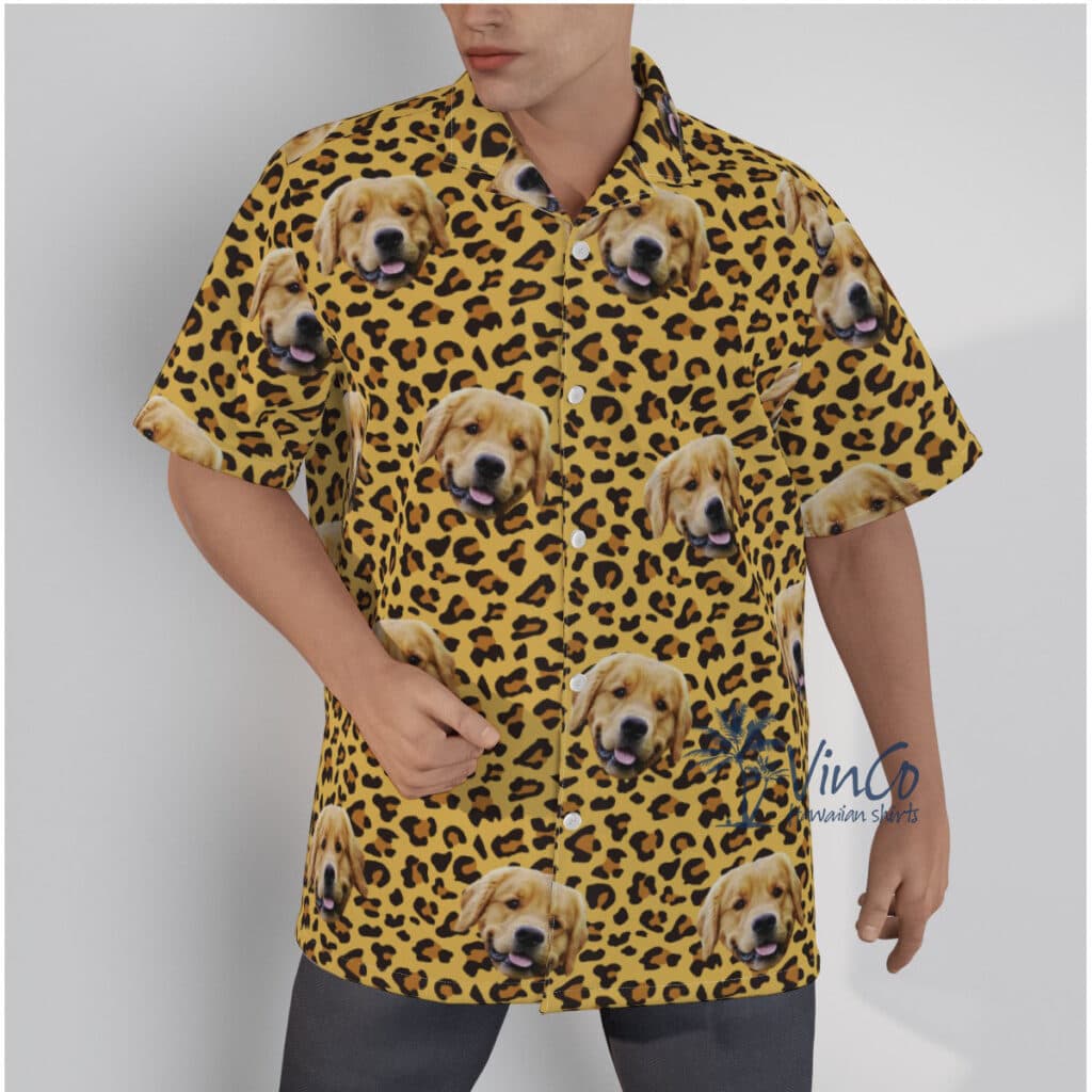 Leopard Custom Hawaiian Shirt With Dog Face (1)