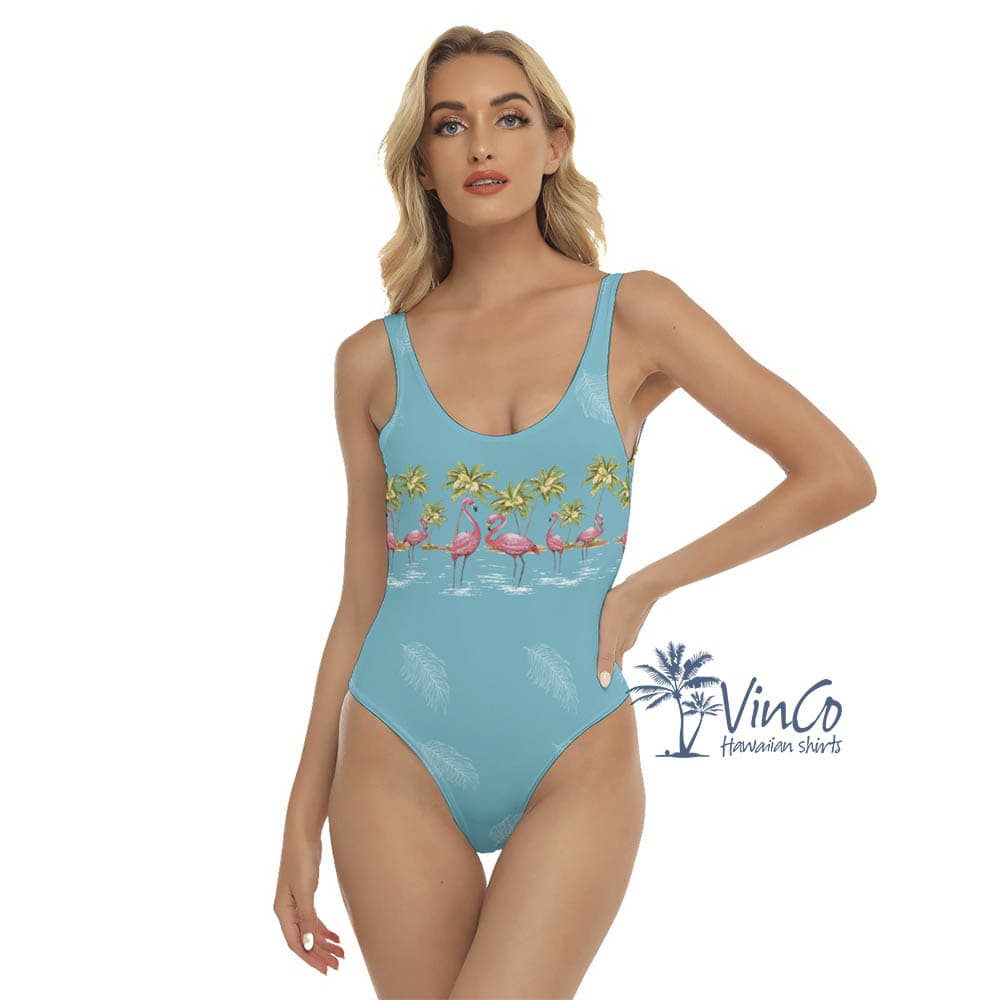 Sexy Flamingo One Piece Swimsuit For Women (1)