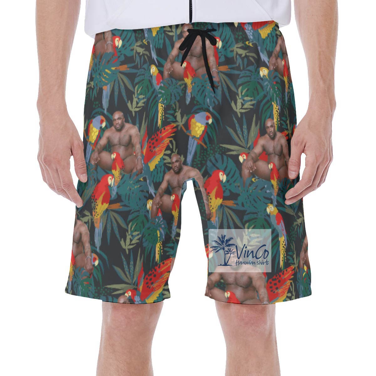 Cool Barry Wood Summer Swim Shorts For Men (2)
